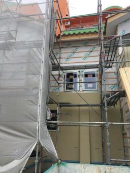 サイディング貼り