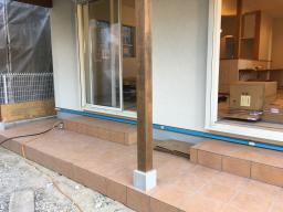 タイル張りのテラスです②