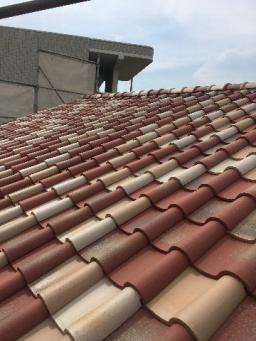 3色混ぜ葺きです